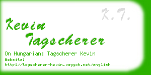 kevin tagscherer business card